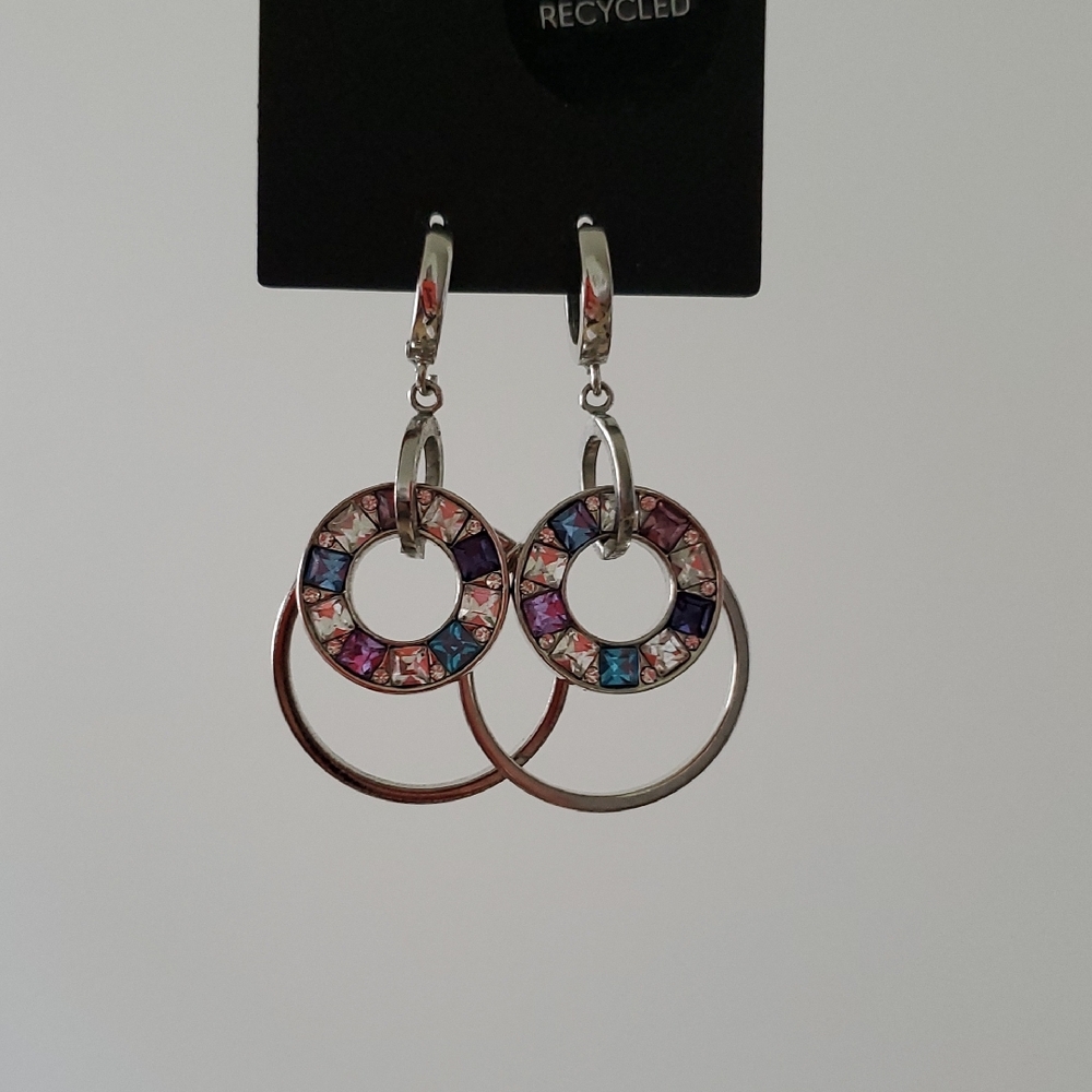 Elegant Multicolor Hoop Earrings
